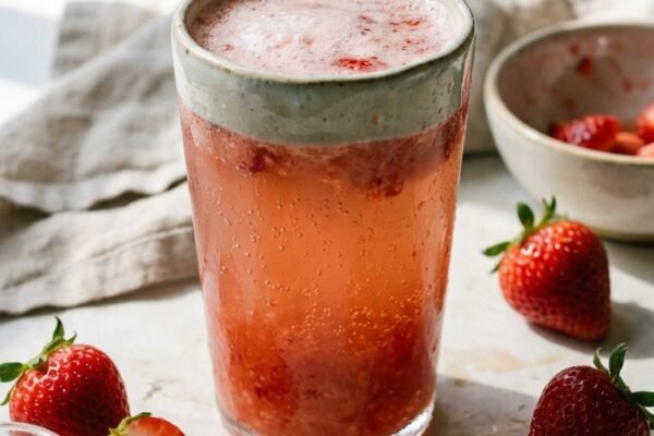 ストロベリーケフィアソーダ レシピ：24時間自然発酵